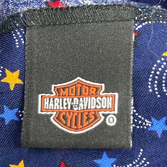 Harley Davidson Skull Cap Head Scarf Bandana Do Rag Durag HD Shooting Stars Blue - Picture 8 of 8